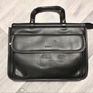 Solo Leather Laptop Messenger Bag